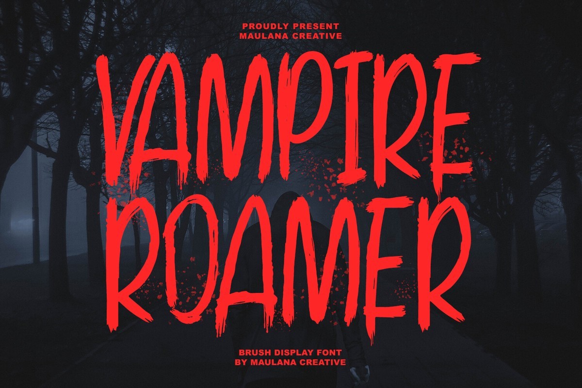 Vampire Roamer Regular Font preview