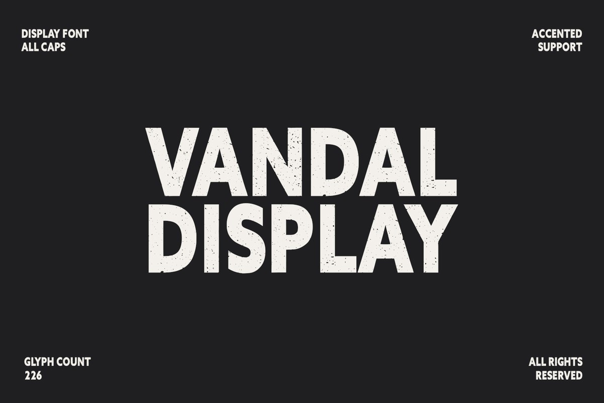 Vandal Font preview