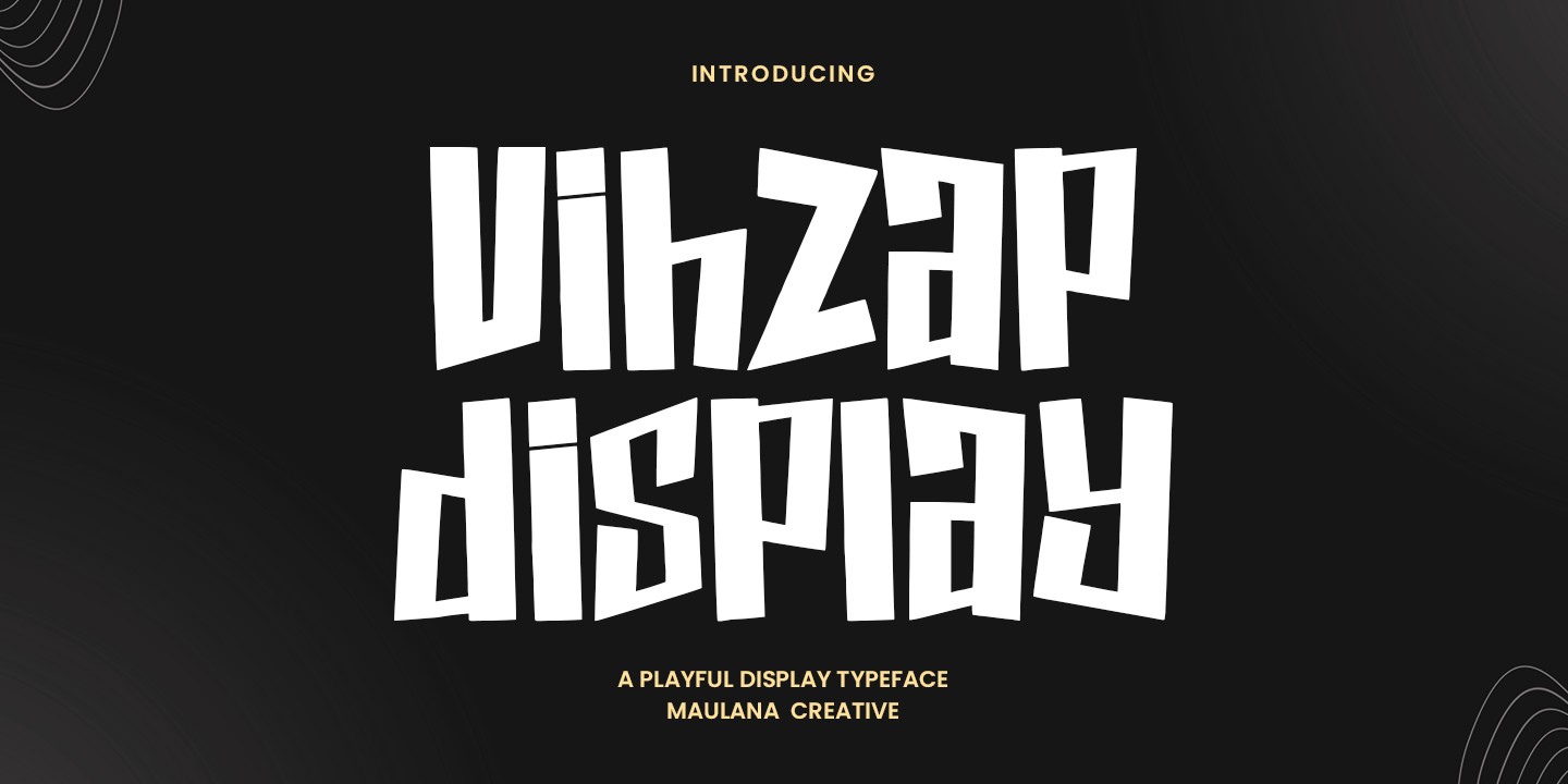 Vihzap Font preview