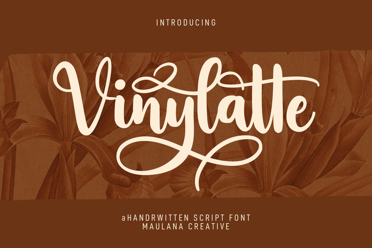 Vinylatte Font preview