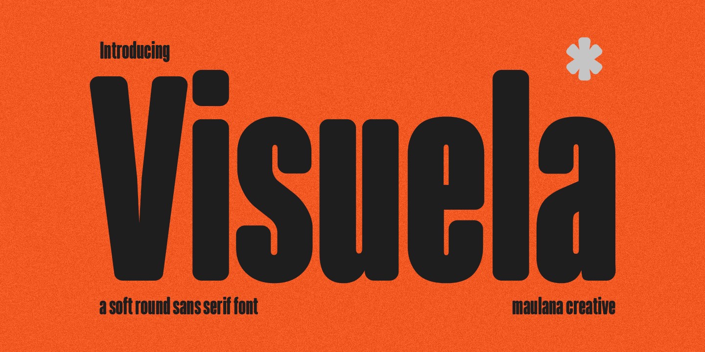 Visuela Regular Font preview