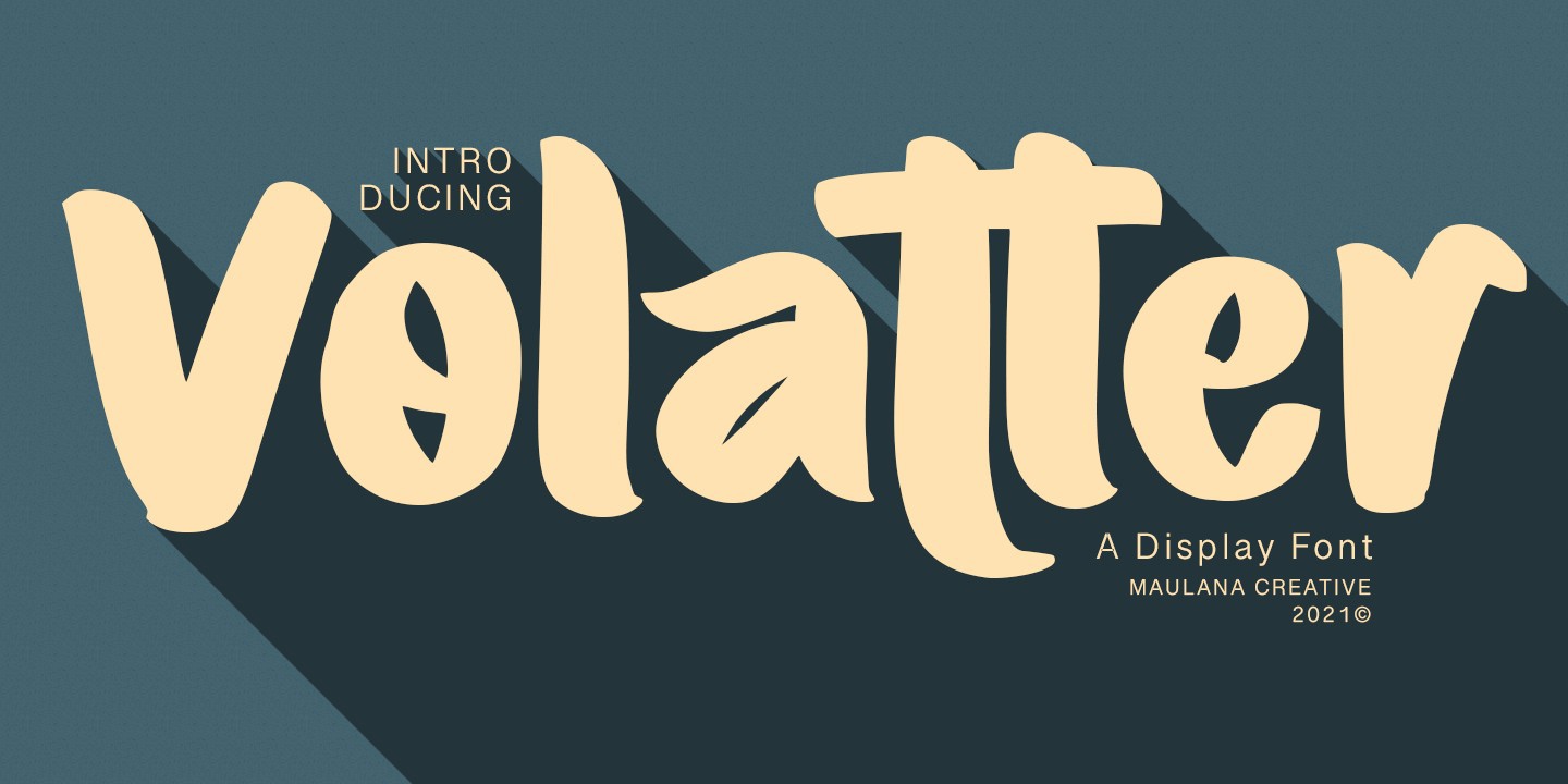 Volatter Font preview