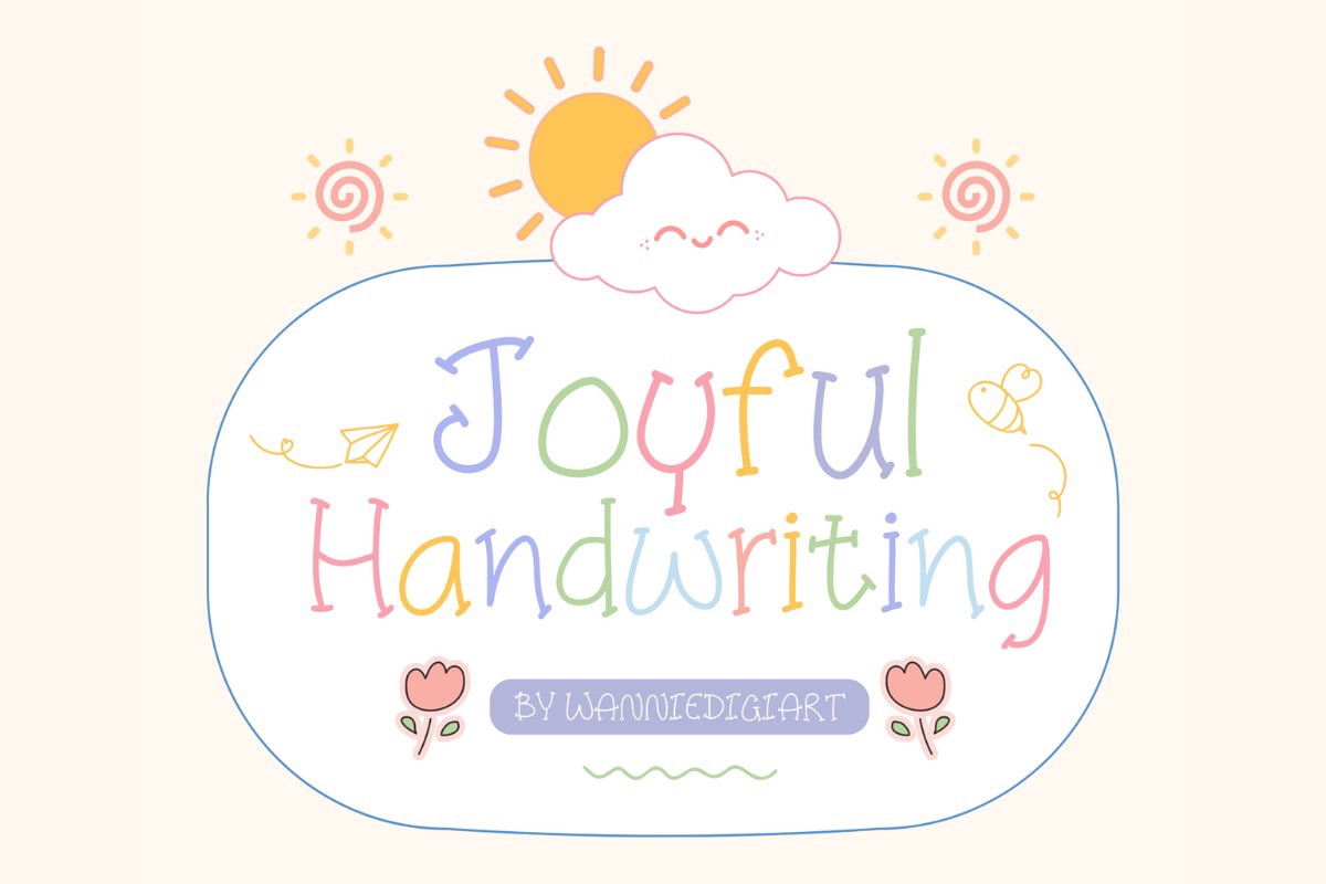 Joyful Handwritten Font preview