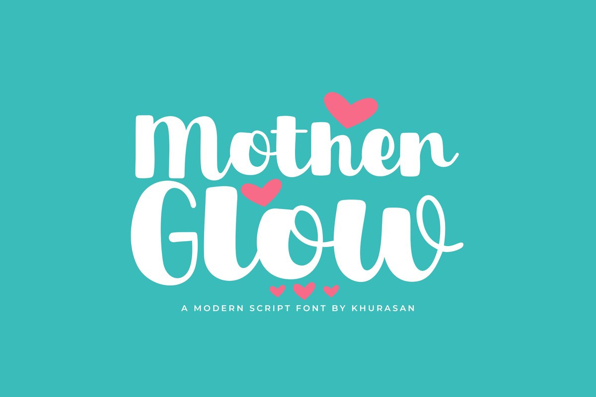 Mother Glow Font preview