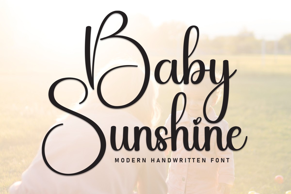 Baby Sunshine Font preview