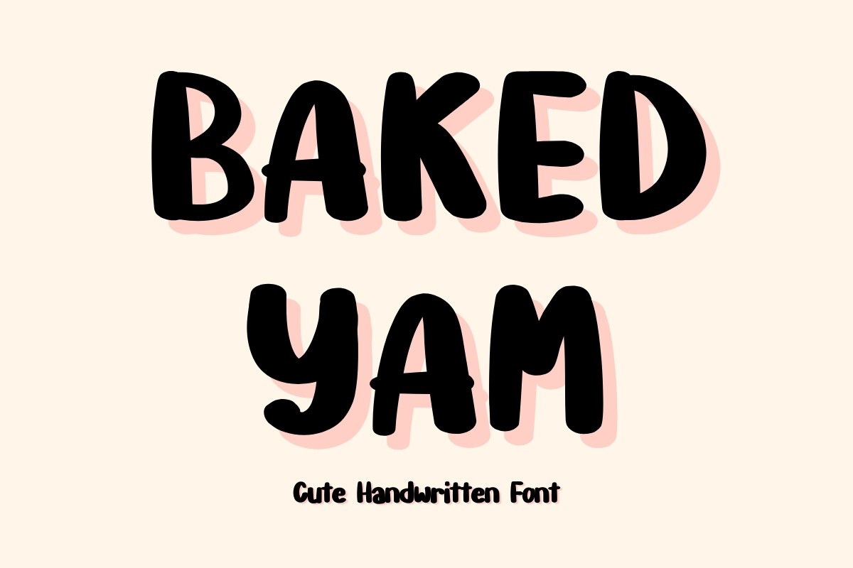 Baked Yam Font preview