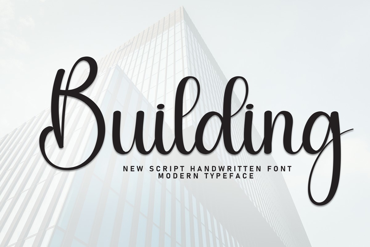 Building Font preview