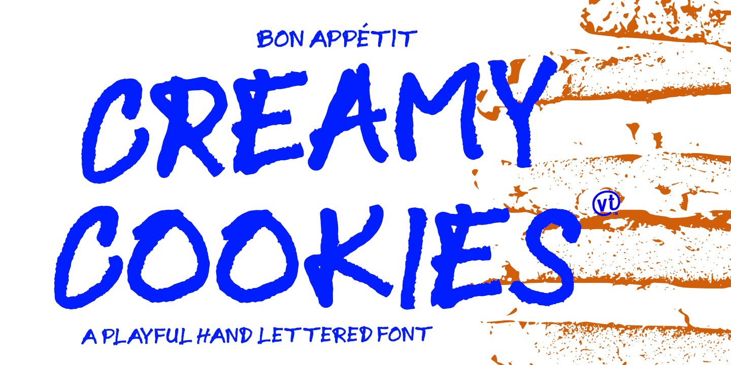 CreamyCookies Font preview