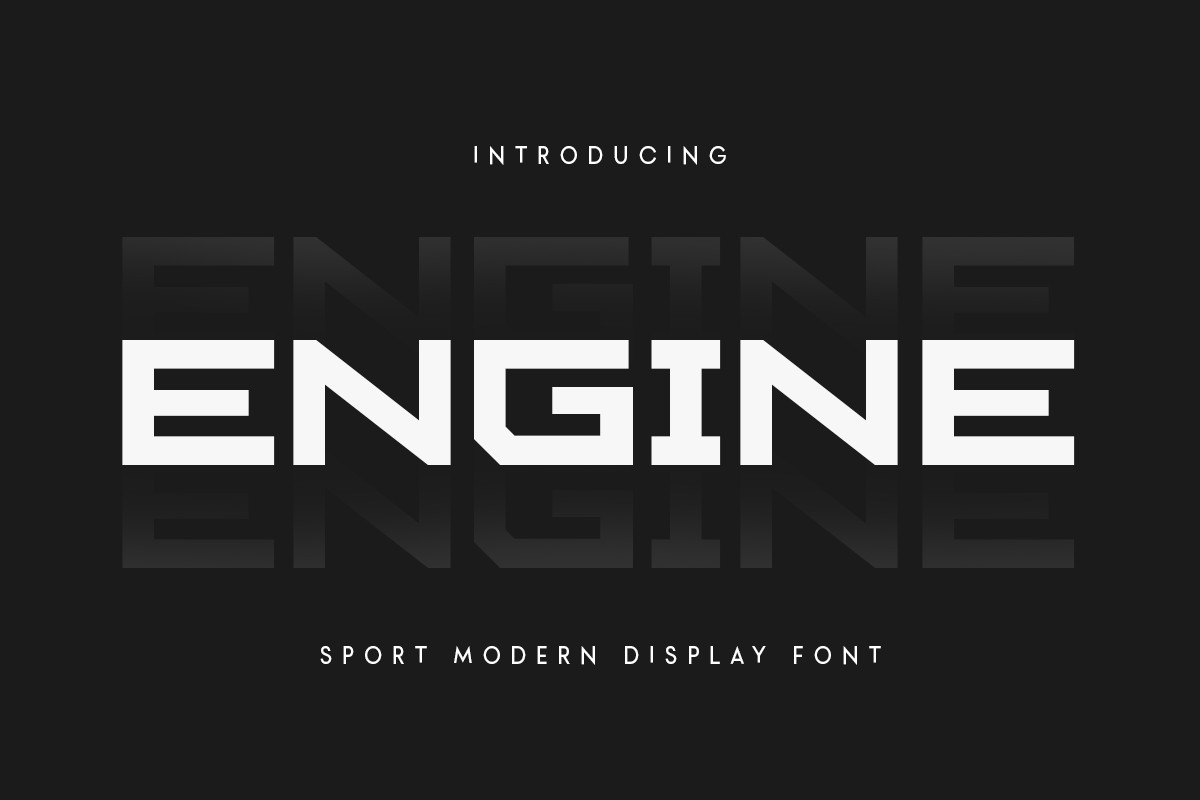 Engine Font preview