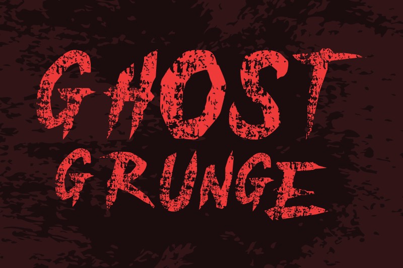 Ghost Grunge Font preview