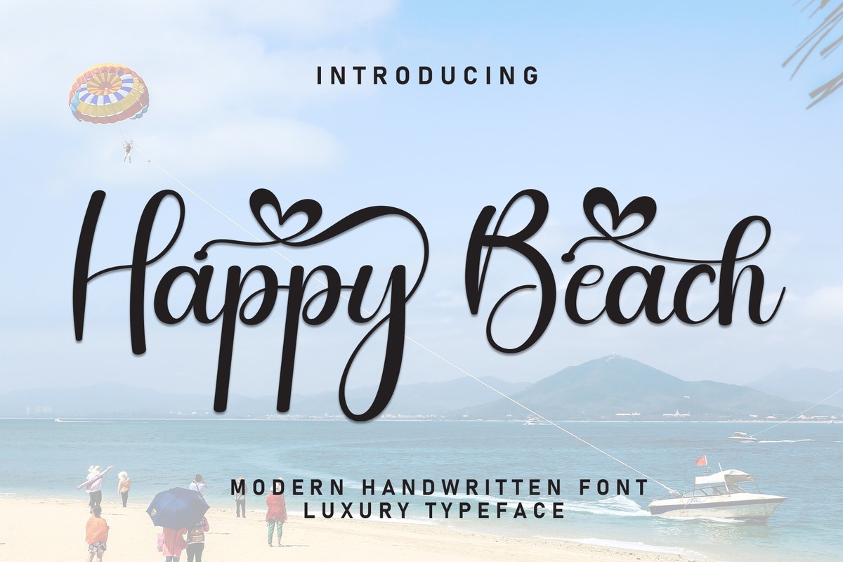 Happy Beach Font preview