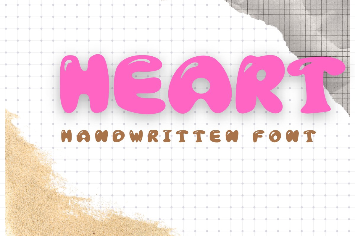 Heart Font preview