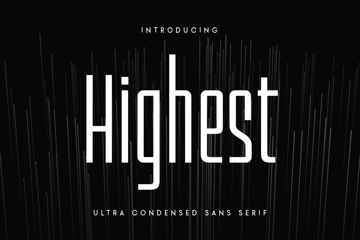 Highest Regular Font preview