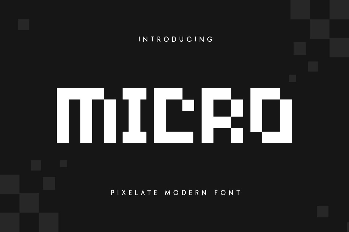 Micro Font preview