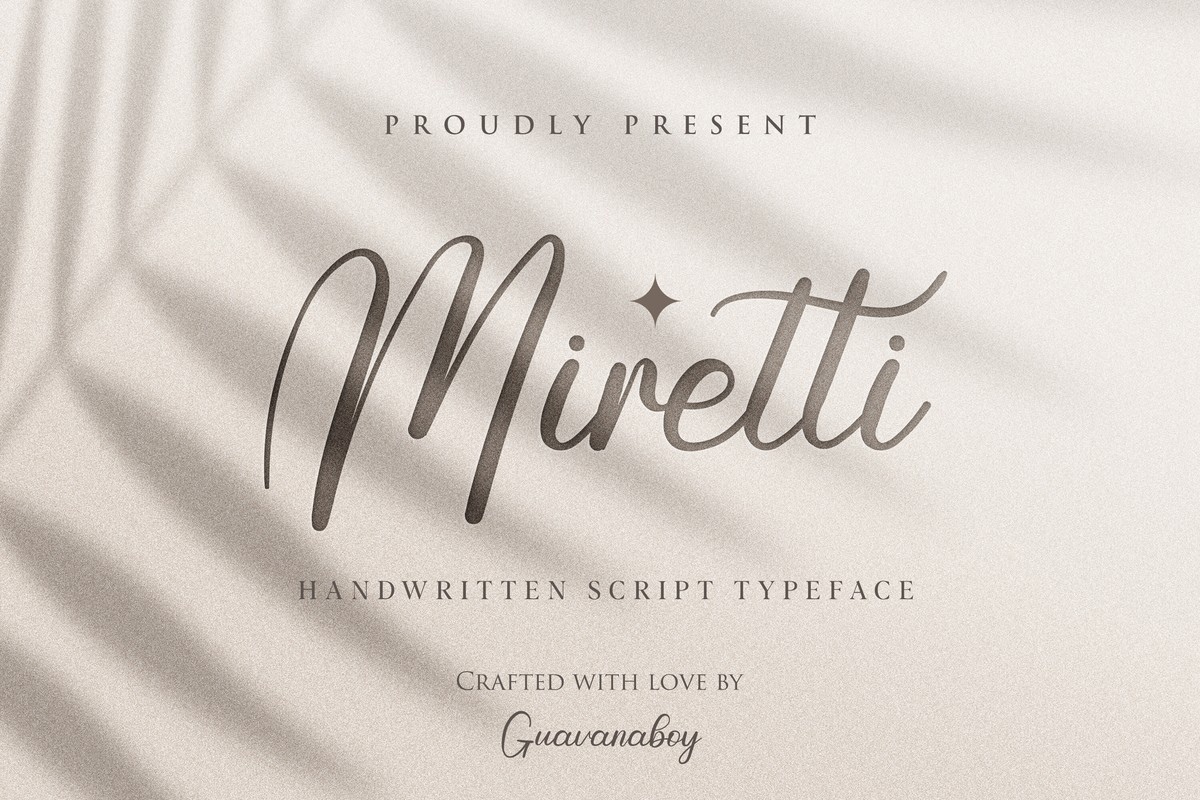 Miretti Font preview