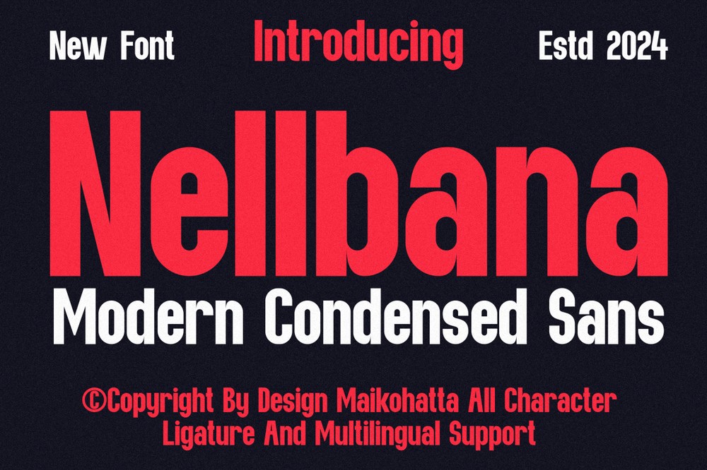 Nellbana Font preview