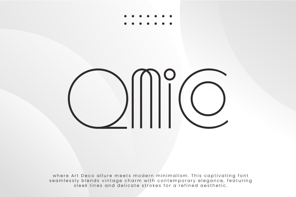 Qmico Regular Font preview