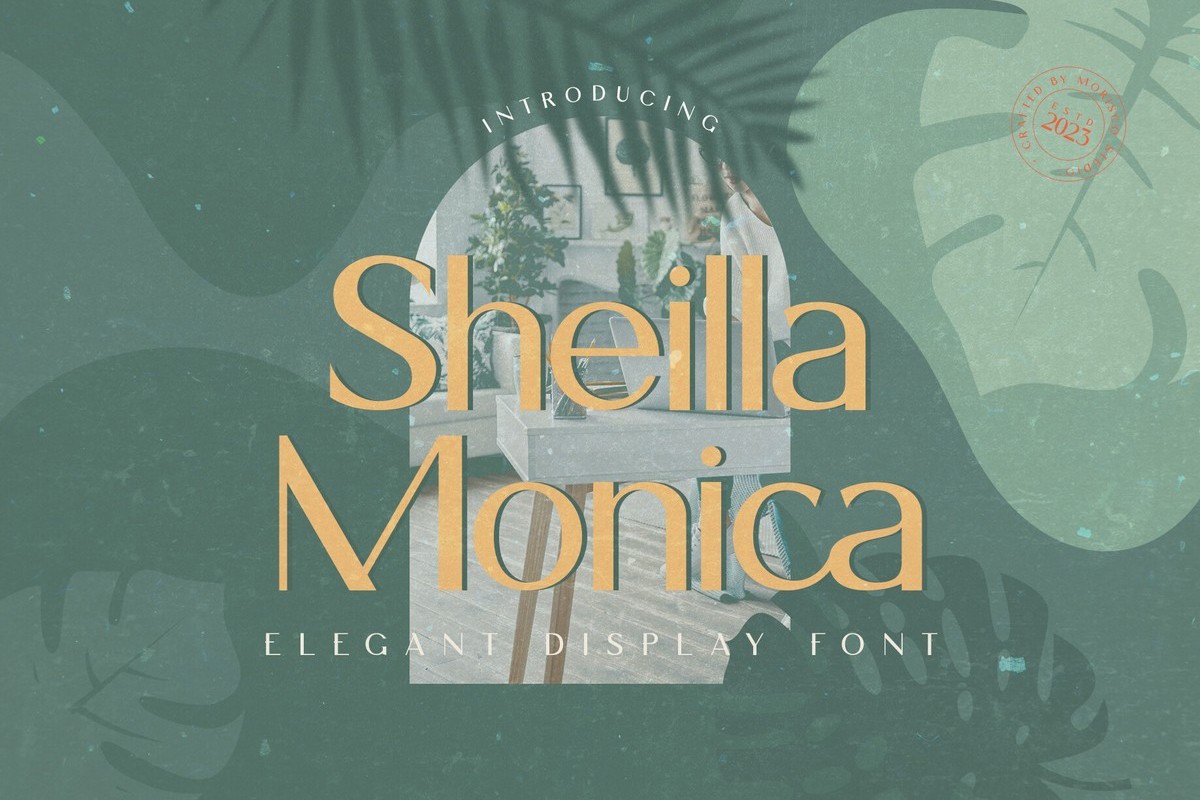 Sheilla Monica Regular Font preview