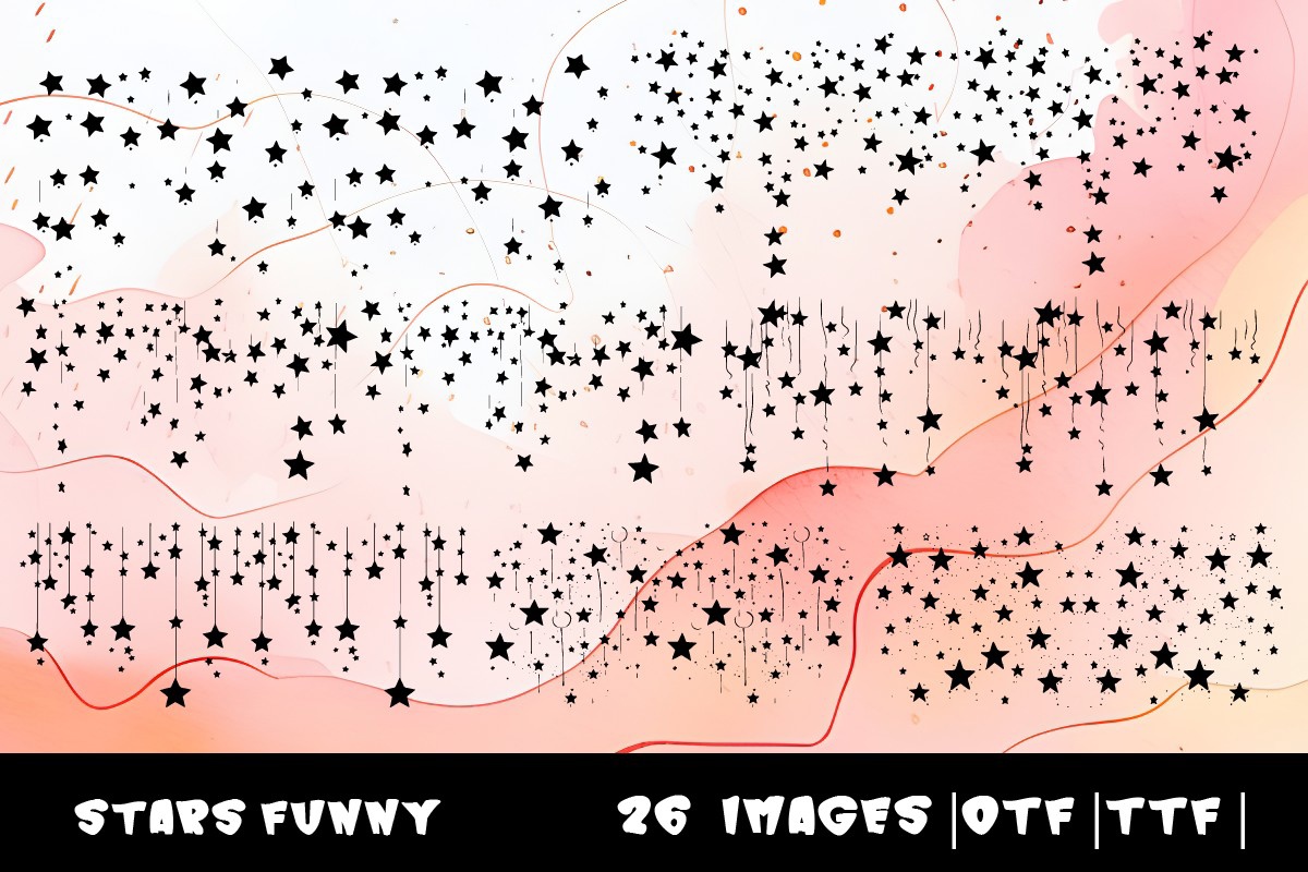 Stars Funny Font preview