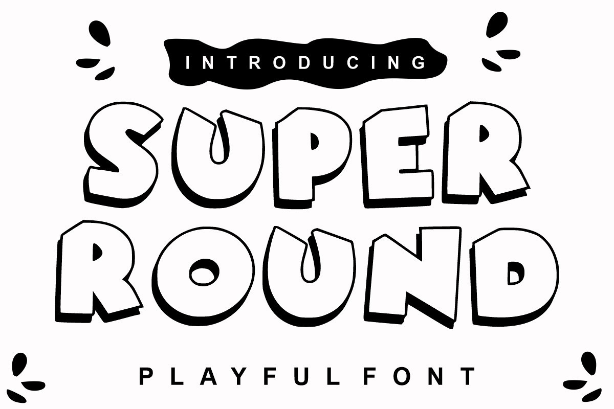 Super Round Regular Font preview