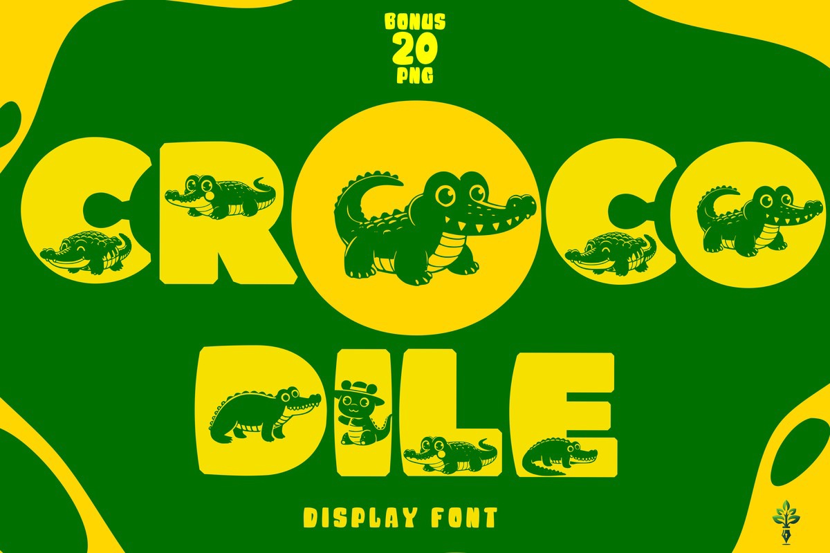 Crocodile Regular Font preview