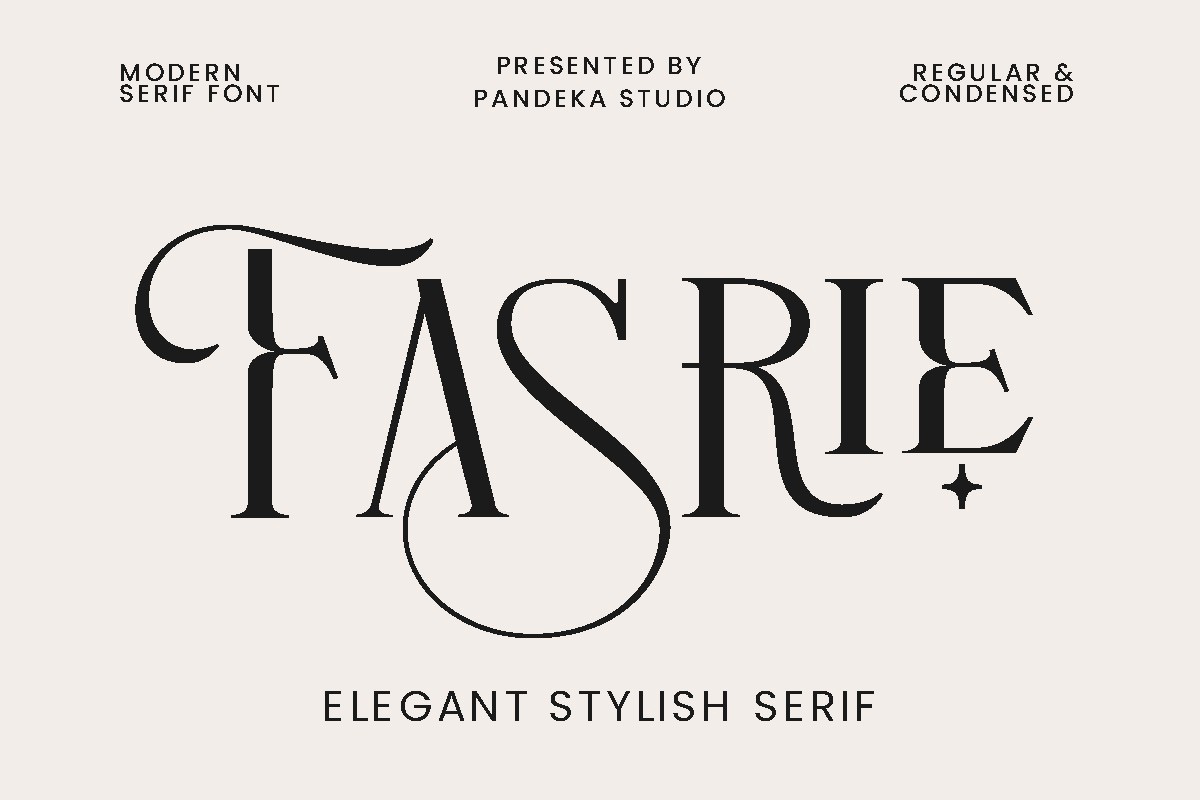 Fasrie Font preview