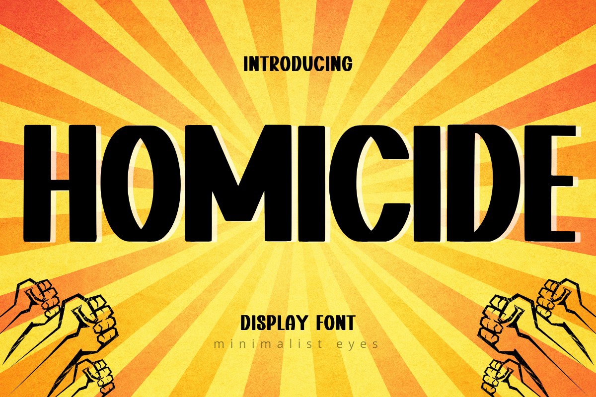 Homicide Regular Font preview