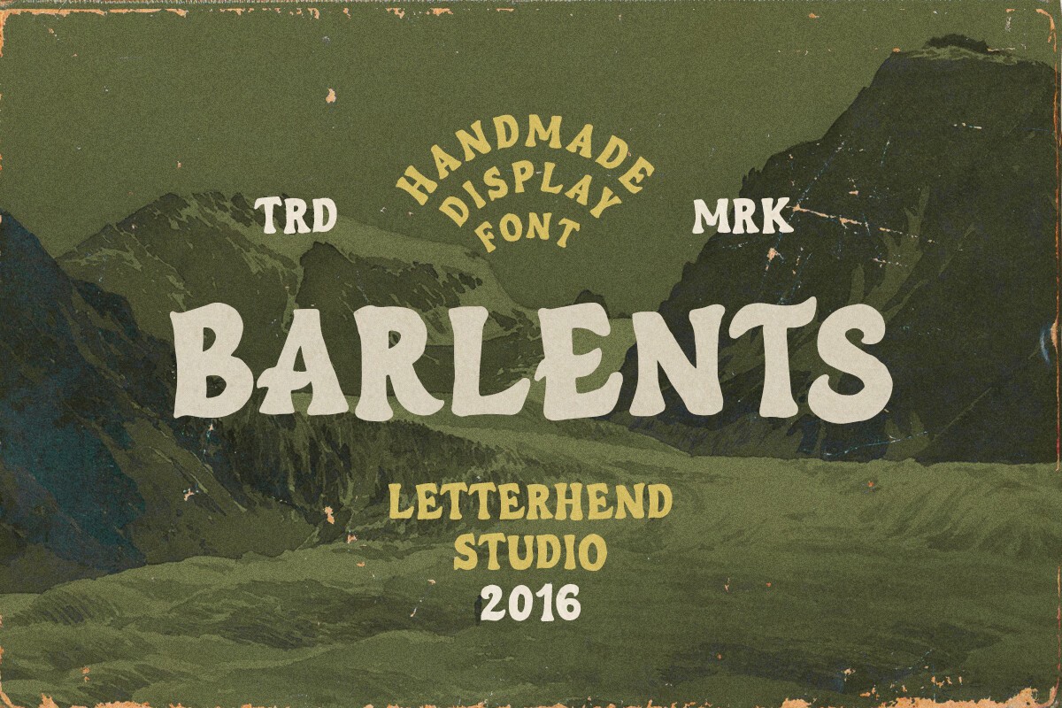 Barlents Regular Font preview