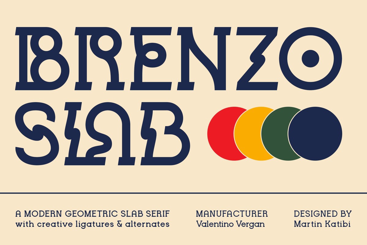 Brenzo Slab Regular Font preview