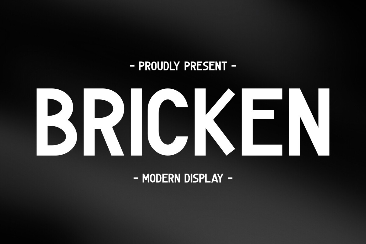 Bricken Regular Font preview