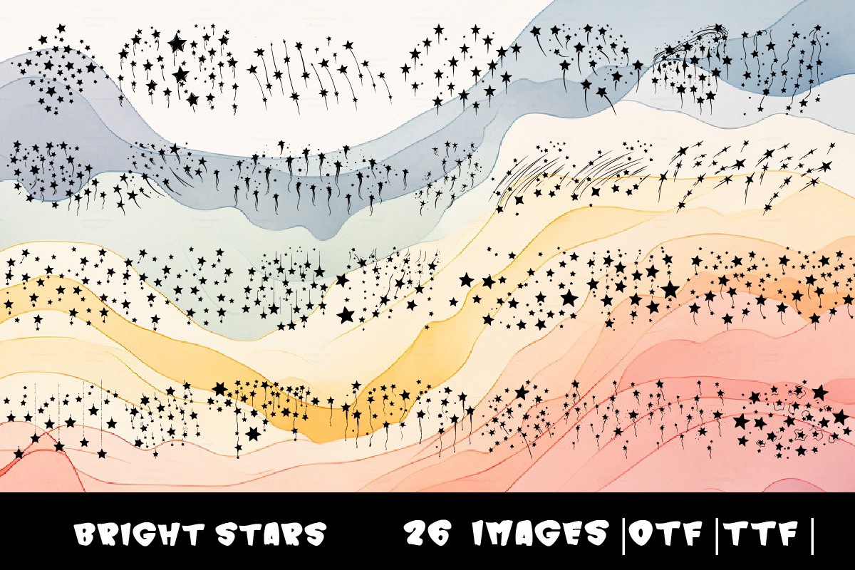 Bright Stars Font preview