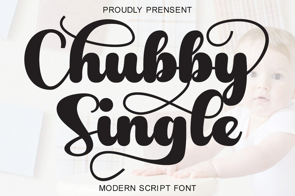 Chubby Single Font preview