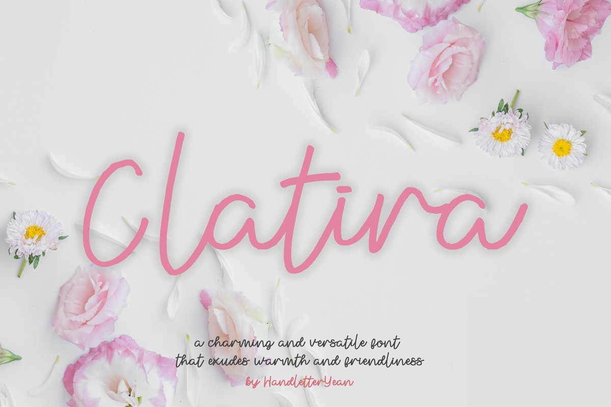 Clatira Font preview