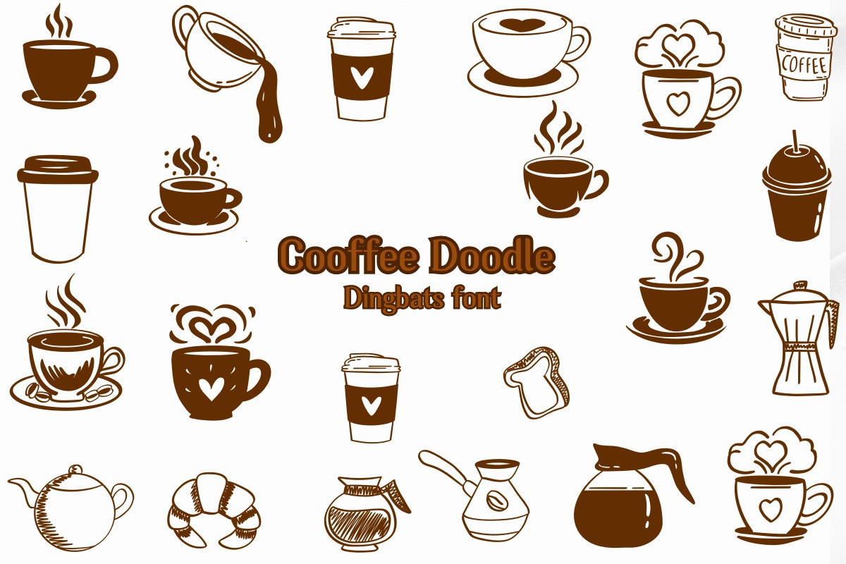 Coffee Doodle Font preview