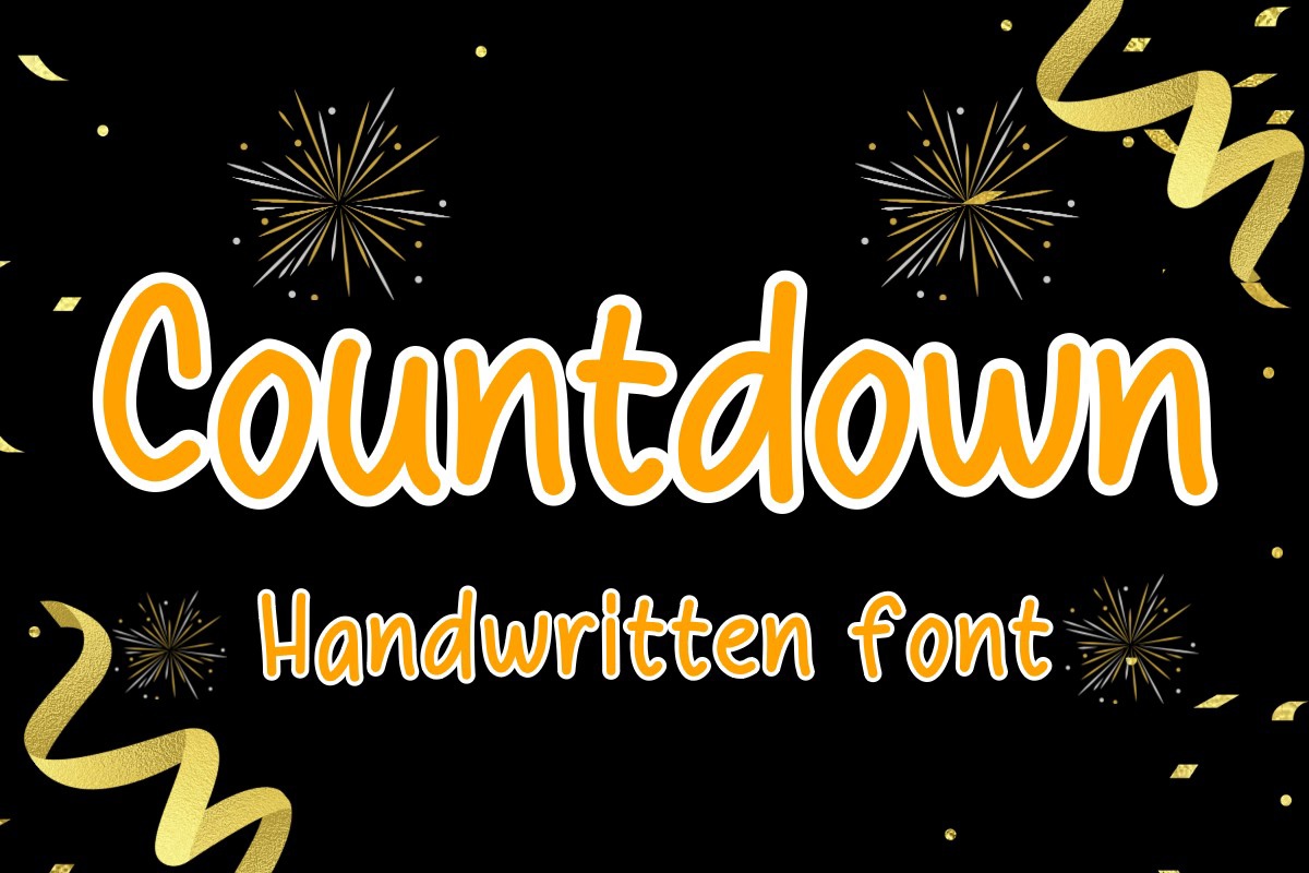 Countdown Font preview