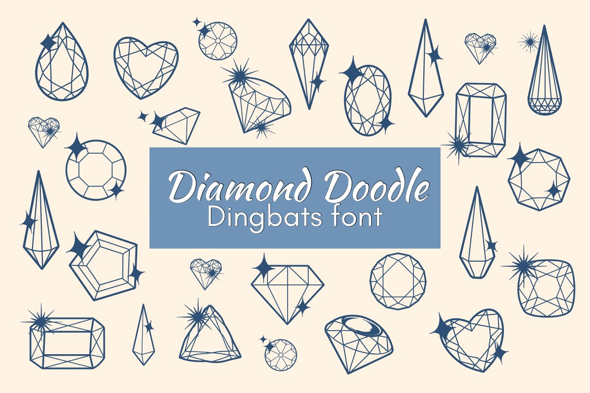 Diamond Doodle Regular Font preview