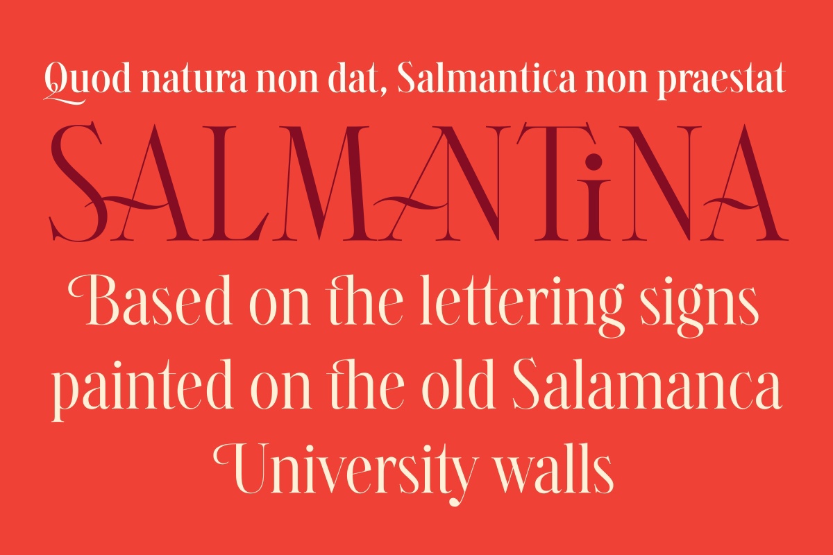 Salmantina Font preview