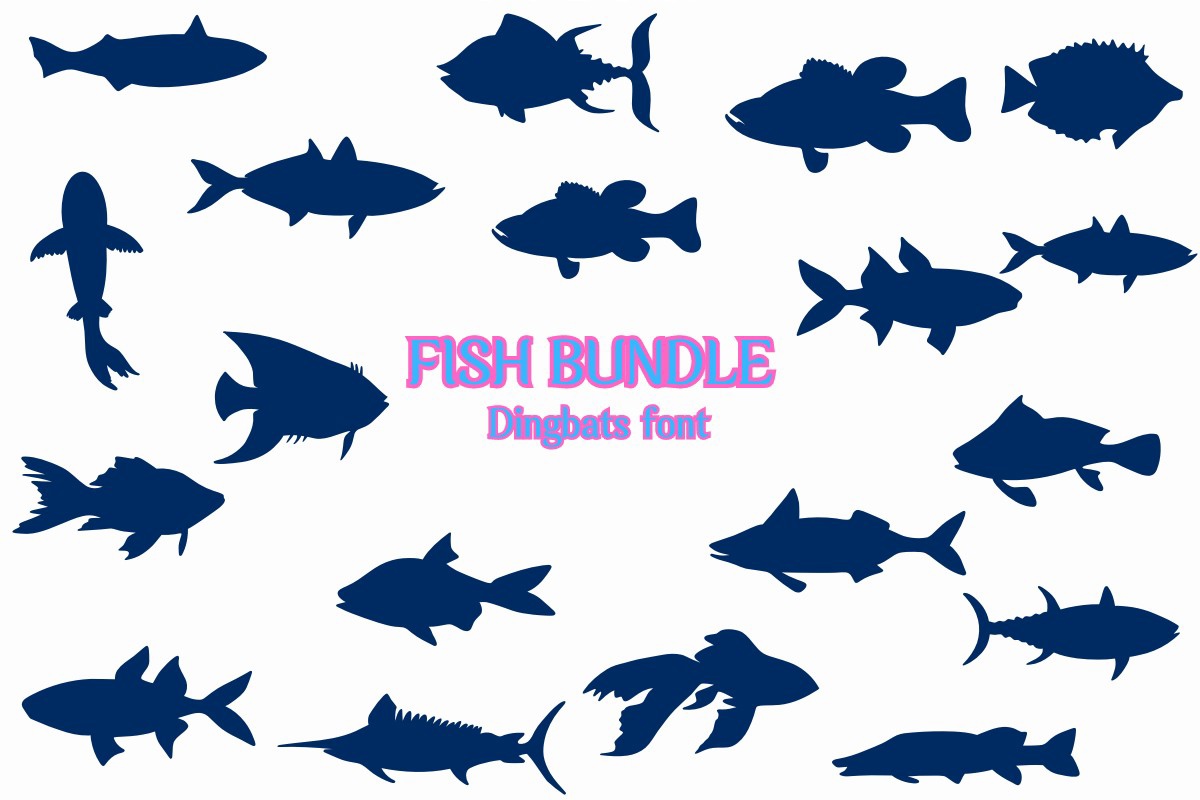 Fish Bundle Regular Font preview