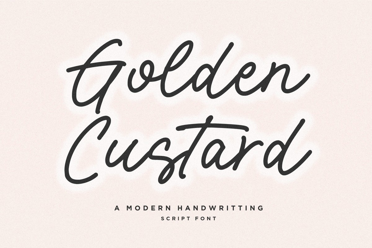 Golden Custard Regular Font preview