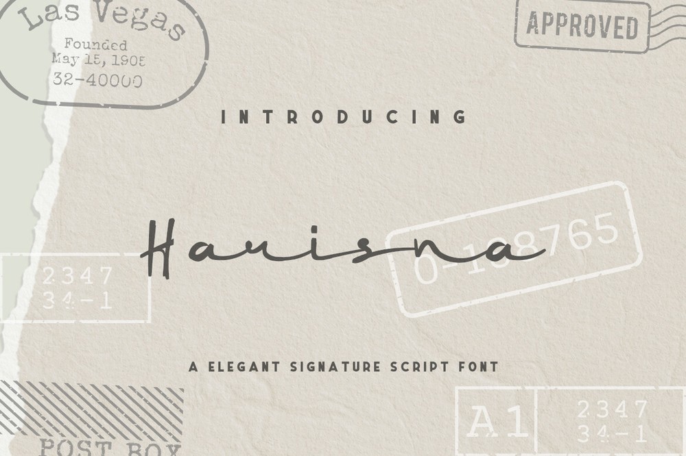 Harisna Regular Font preview