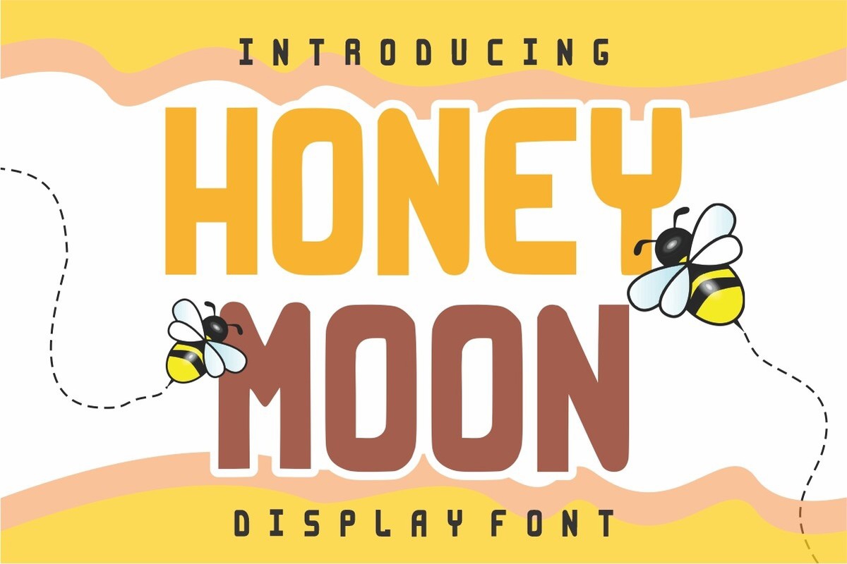 Honey Moon Regular Font preview