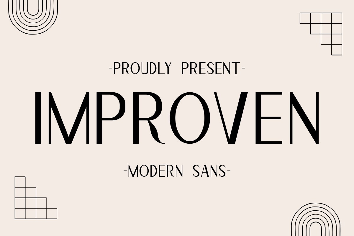 Improven Regular Font preview