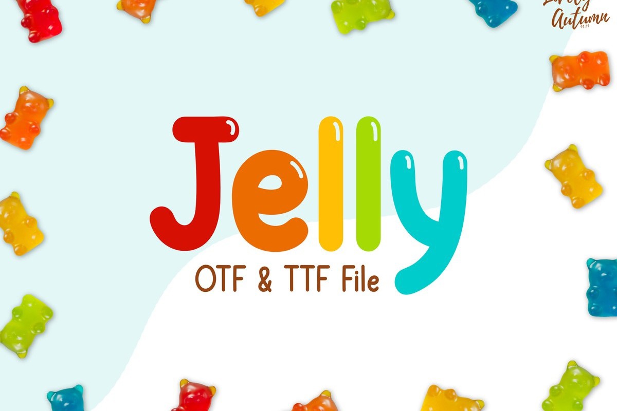 Jelly Regular Font preview