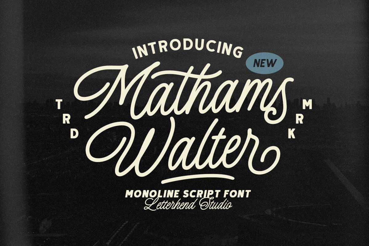 Mathams Walter Regular Font preview