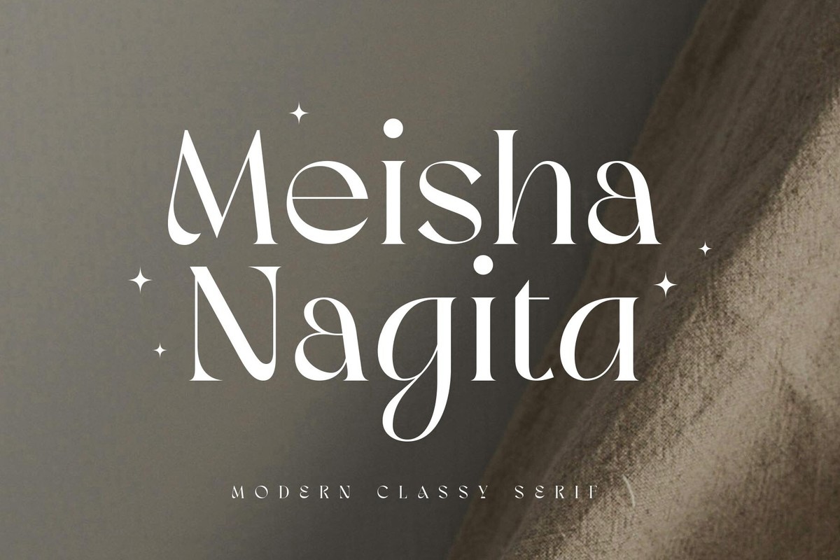 Meisha Nagita Regular Font preview