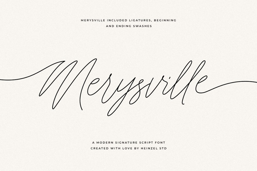 Merysville Regular Font preview