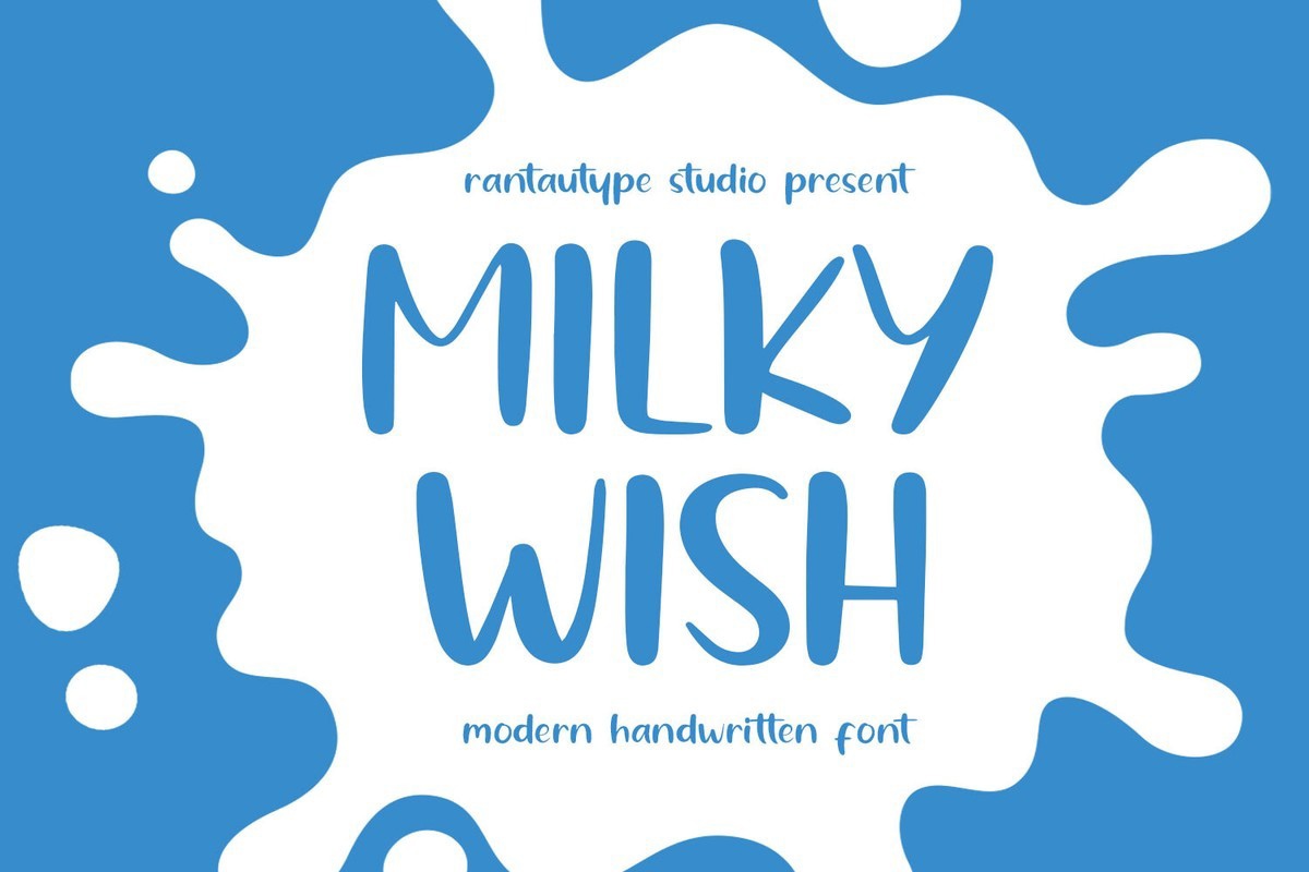 Milky Wish Font preview