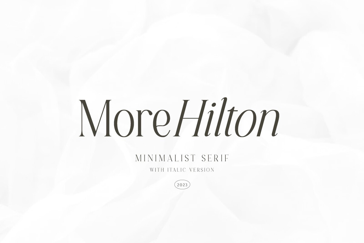 More Hilton Font preview