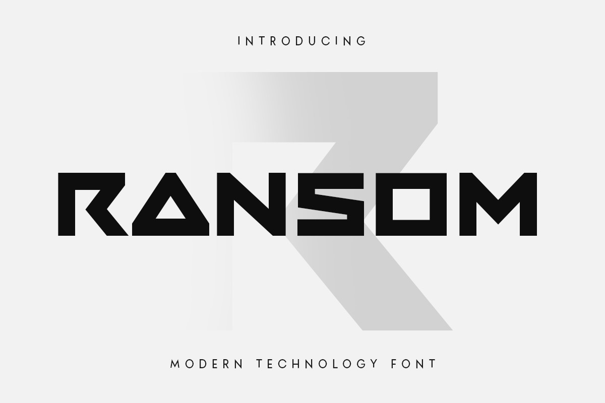 Ransom Font preview