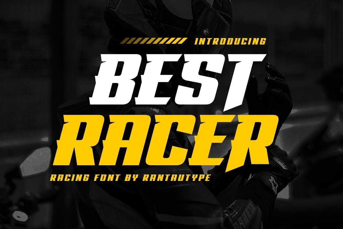 Best Racer Regular Font preview